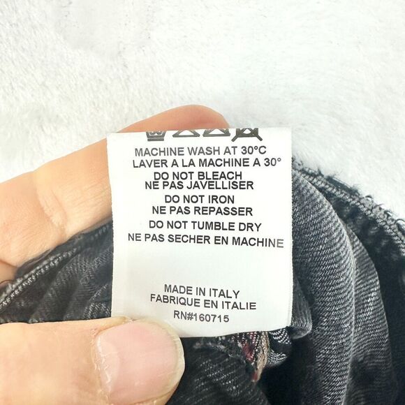 Retrofete Miriam Pant Jeans Size 29 NEW Onyx High Rise Balloon Leg Cotton - Picture 12 of 12